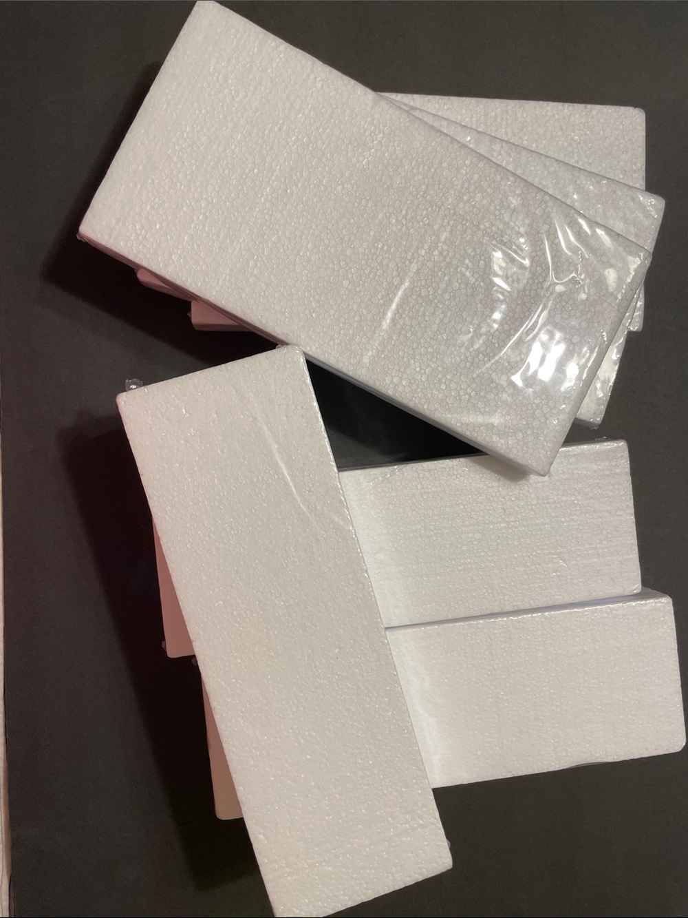 Lot of White Polystyrene Blocks - Multi-6 Pack